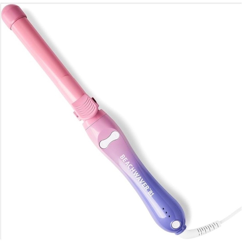 BEACHWAVER B1 - PINK SUNSET Rotating Curling Ceramic Hair Iron 1" Barrel NWOT